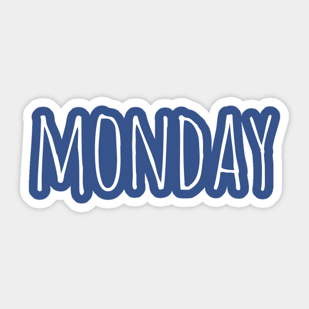 Happy Blue Monday Sticker by Mandz11